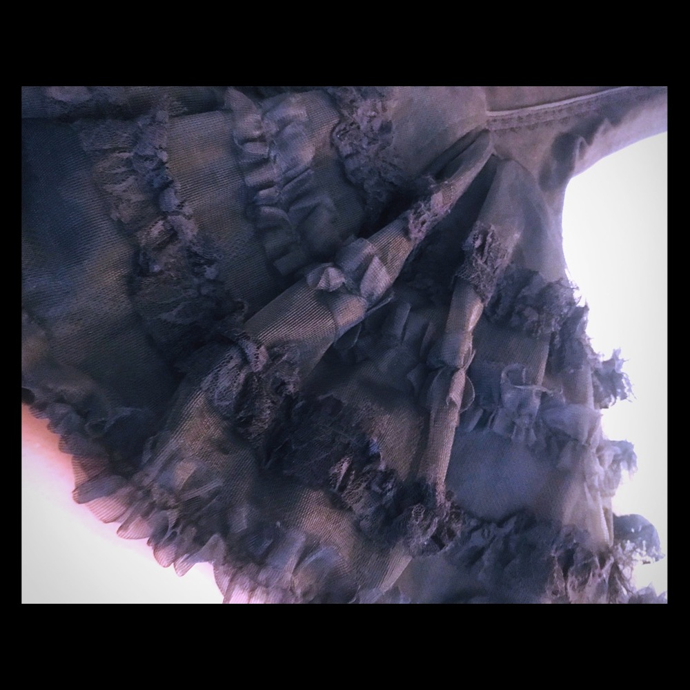 Gothic Black Ladies Corset Tutu Fancy Dress Up